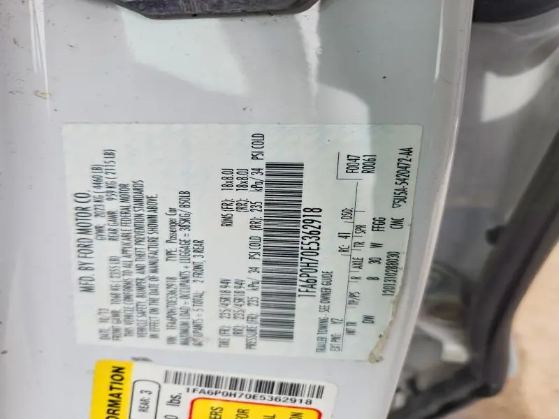 2014 FORD FUSION SE  