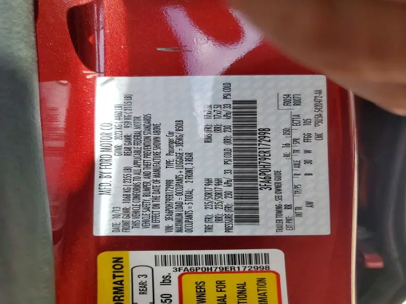 2014 FORD FUSION SE  