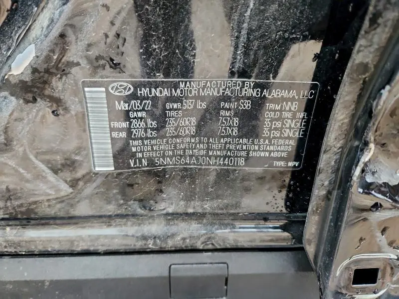 2022 HYUNDAI SANTA FE XRT  