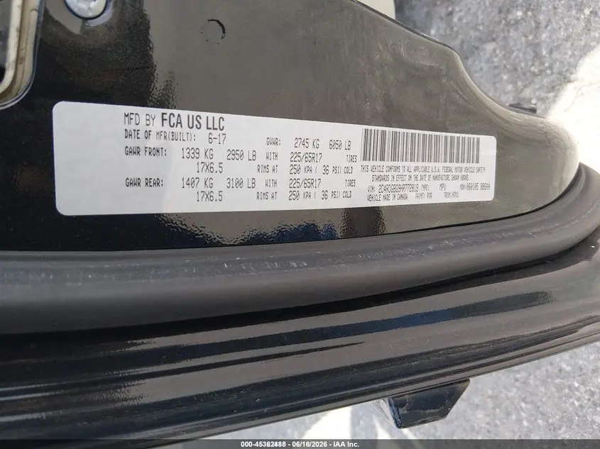 2017 DODGE GRAND CARAVAN SE