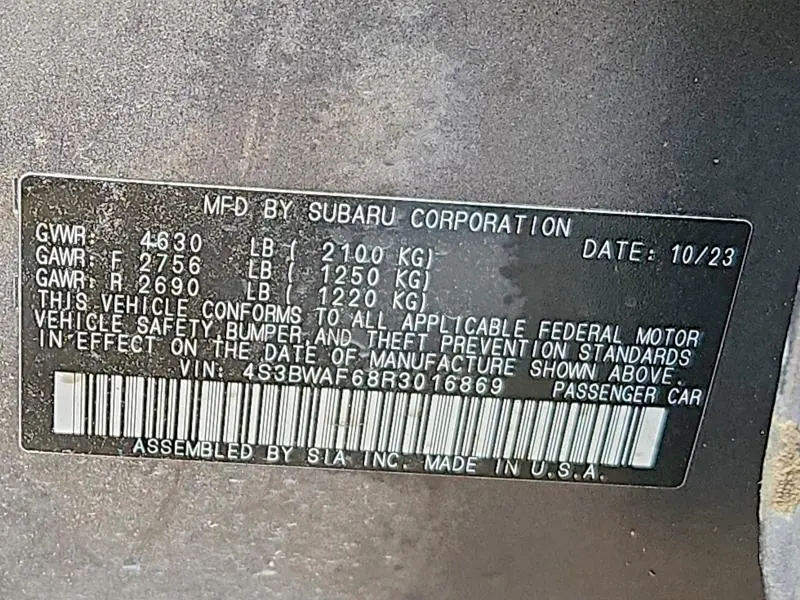 2024 SUBARU LEGACY PREMIUM  