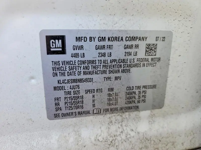 2022 BUICK ENCORE PREFERRED  