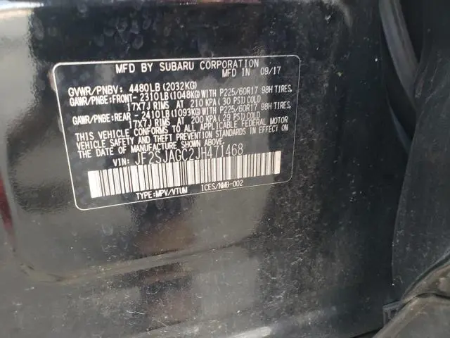 2018 SUBARU FORESTER 2.5I PREMIUM  