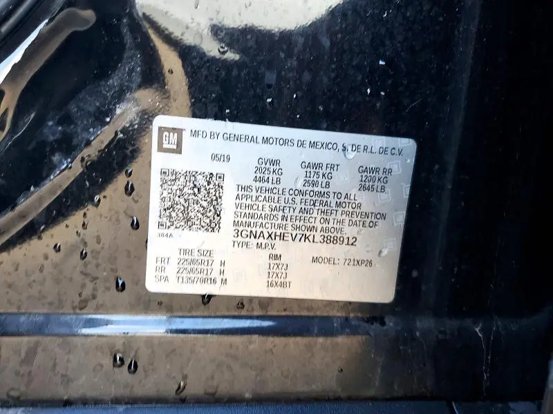 2019 CHEVROLET EQUINOX LS  