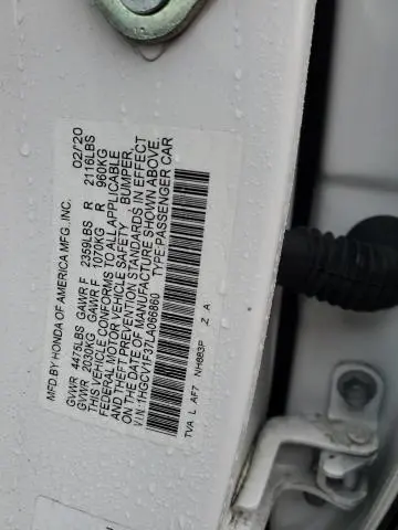 2020 HONDA ACCORD SPORT  