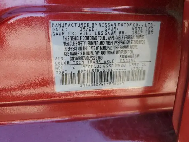 2020 NISSAN SENTRA SR  