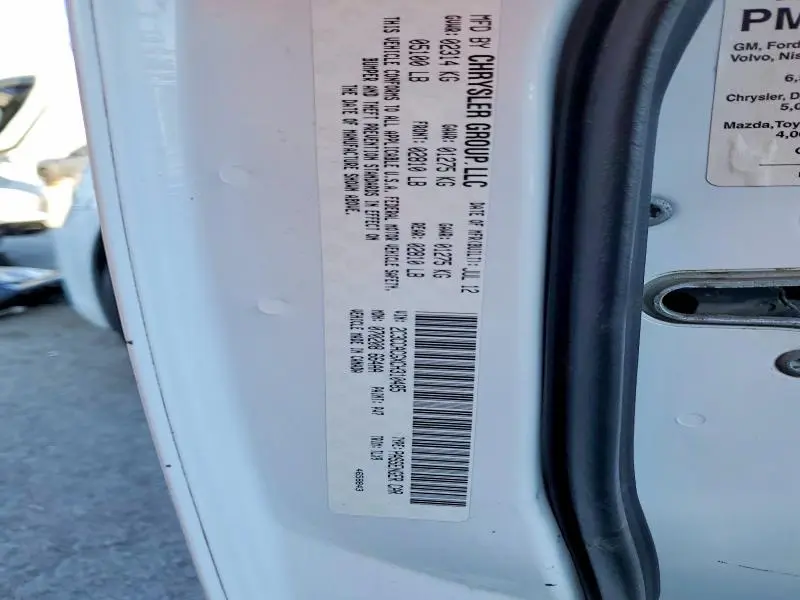 2012 CHRYSLER 300 LIMITED  