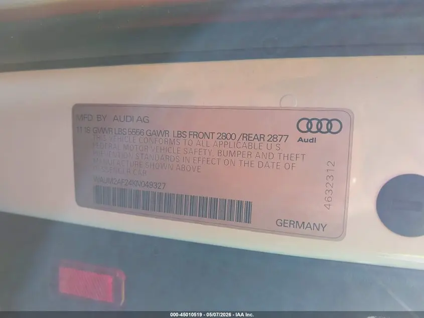 2019 AUDI A6 55 PREMIUM