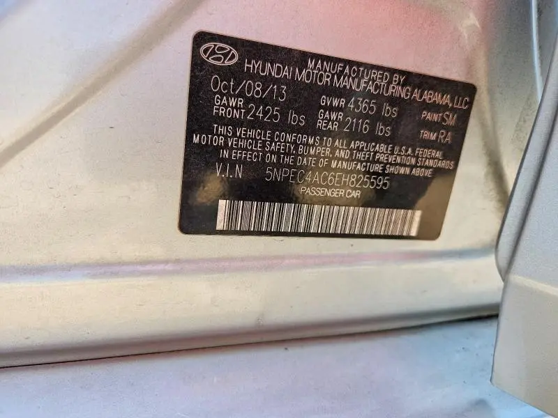 2014 HYUNDAI SONATA LIMITED  