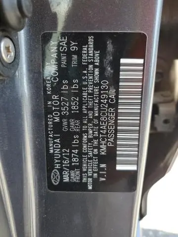 2012 HYUNDAI ACCENT GLS  
