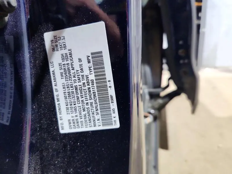 2019 HONDA ODYSSEY LX  