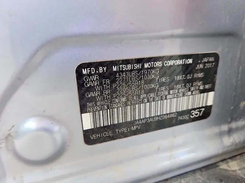 2017 MITSUBISHI OUTLANDER SPORT ES  