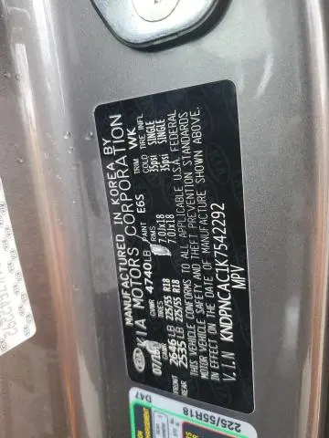 2019 KIA SPORTAGE EX  