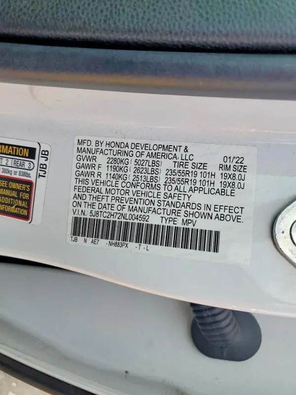 2022 ACURA RDX ADVANCE  