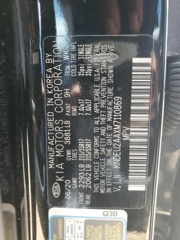 2021 KIA SELTOS S  