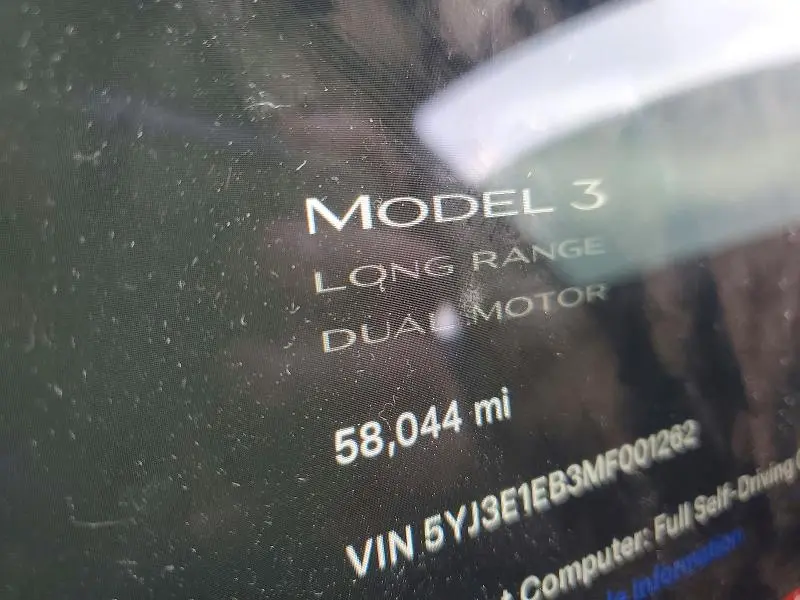 2021 TESLA MODEL 3   