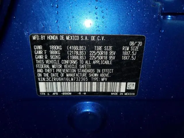 2020 HONDA HR-V SPORT  