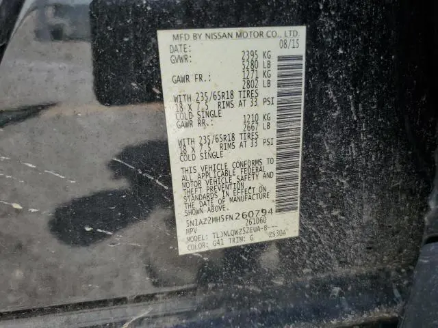 2015 NISSAN MURANO S