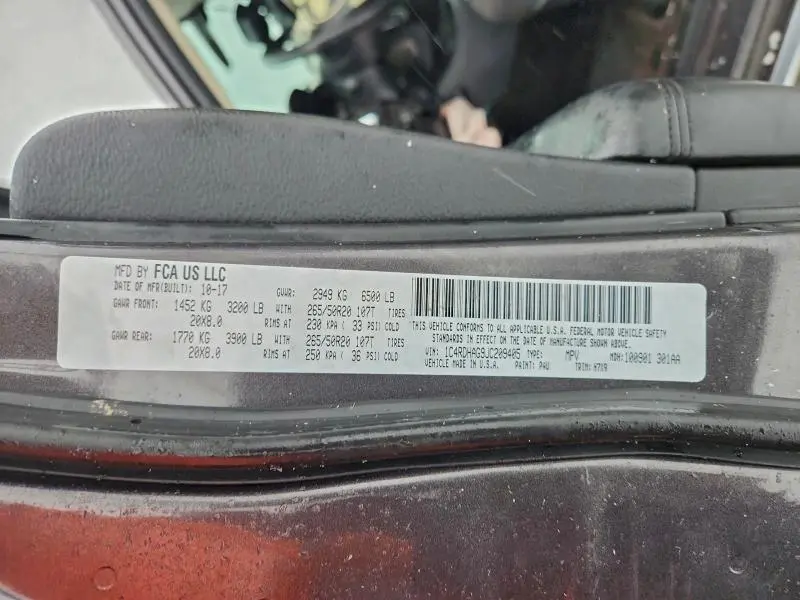 2018 DODGE DURANGO SXT  