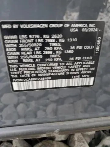 2024 VOLKSWAGEN ATLAS CROSS SPORT SE  