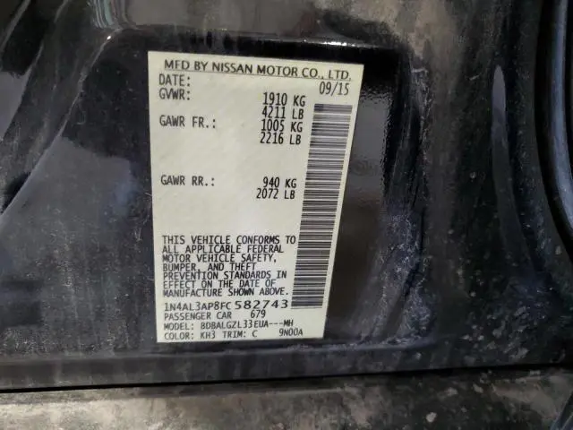 2015 NISSAN ALTIMA 2.5  