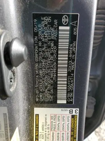 2019 TOYOTA C-HR XLE  