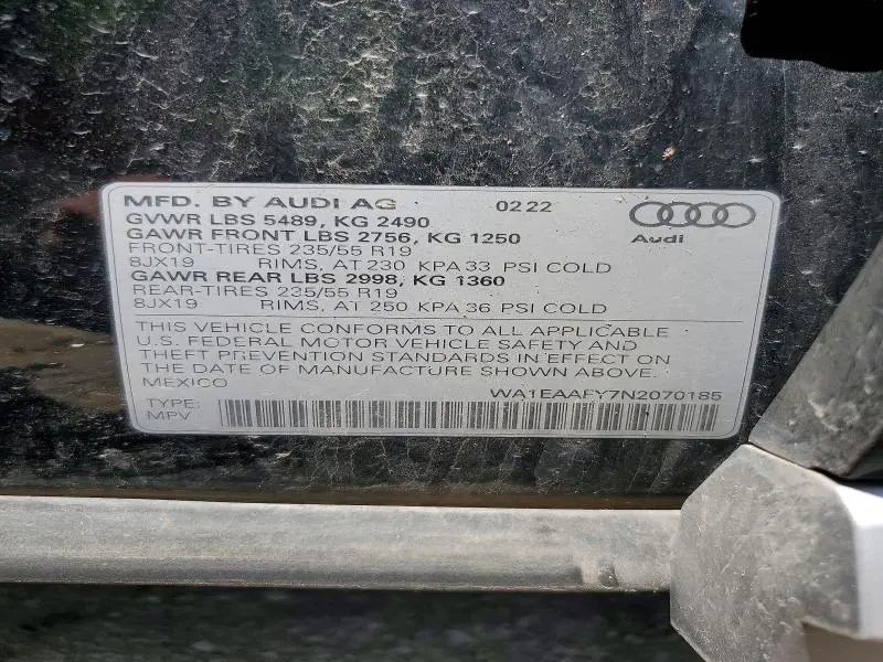 2022 AUDI Q5 PREMIUM PLUS 45  