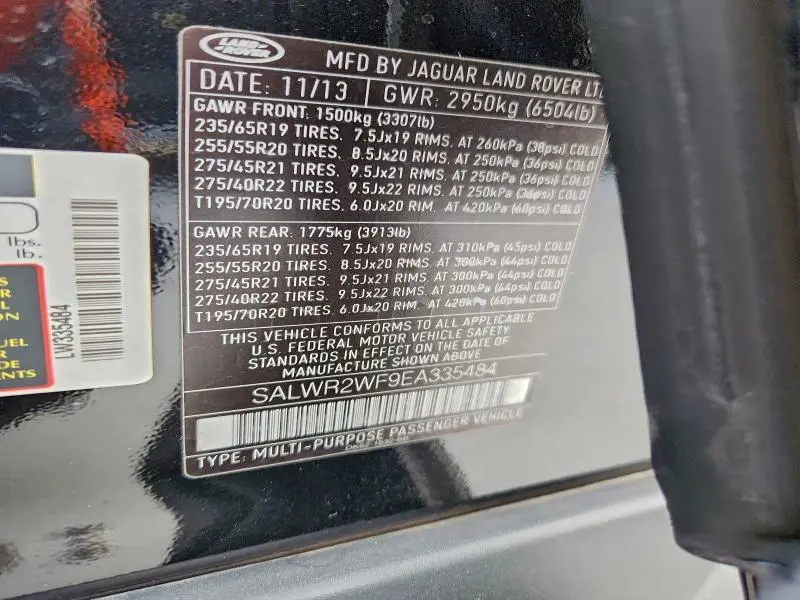 2014 LAND ROVER RANGE ROVER SPORT HSE  