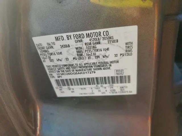 2010 FORD ESCAPE XLT  