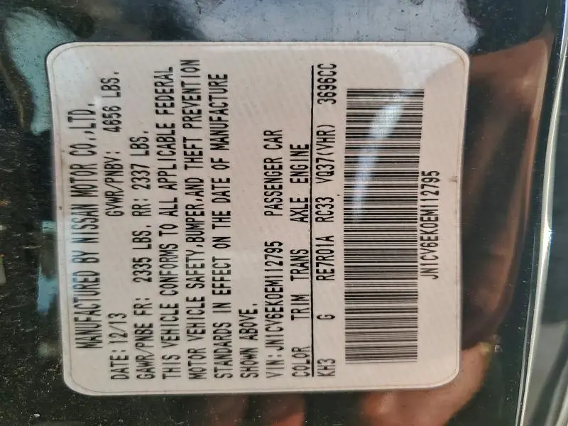 2014 INFINITI Q60 JOURNEY  