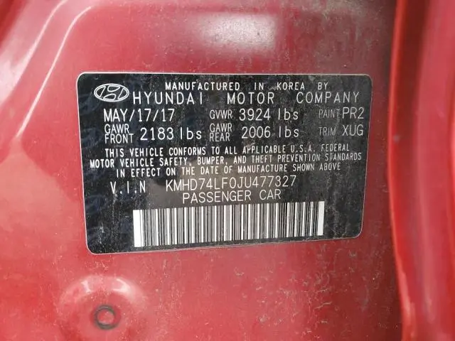 2018 HYUNDAI ELANTRA SE  