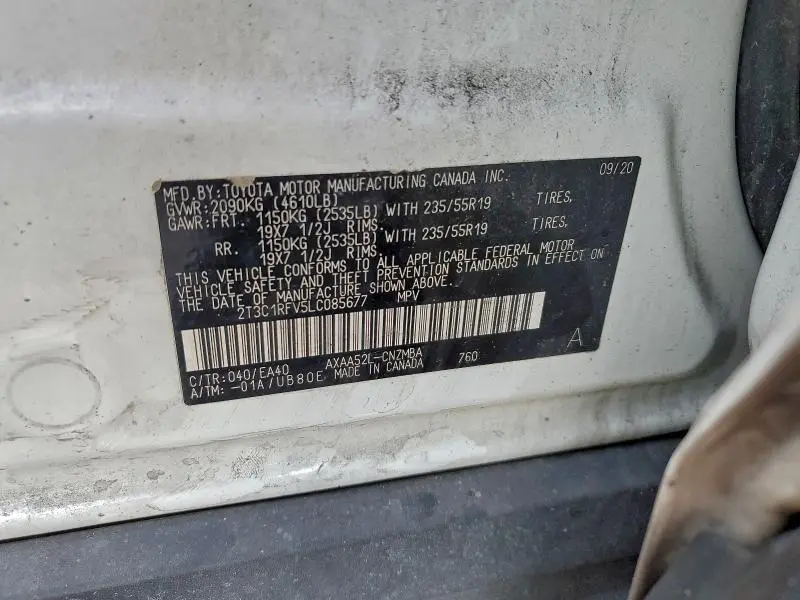 2020 TOYOTA RAV4 XLE PREMIUM  