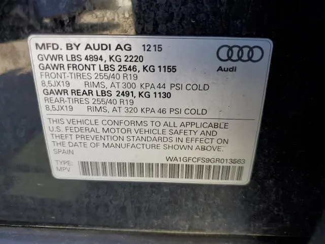 2016 AUDI Q3 PRESTIGE