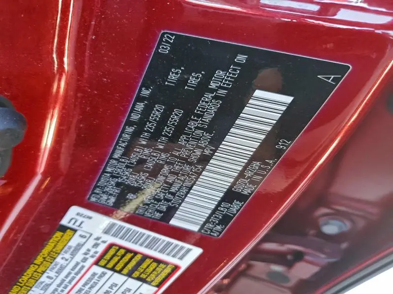 2022 TOYOTA HIGHLANDER LIMITED  