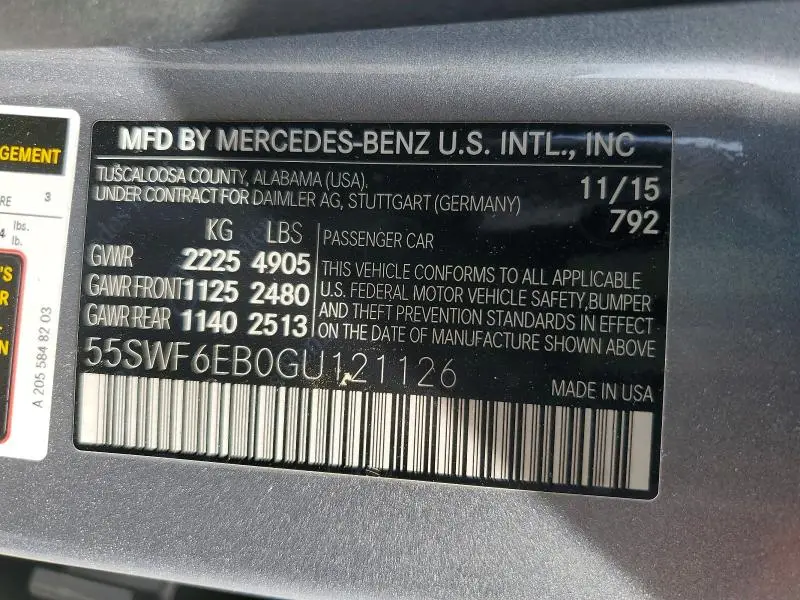 2016 MERCEDES-BENZ C 450 4MATIC AMG  