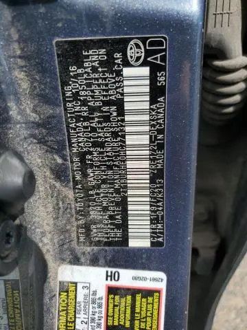 2017 TOYOTA COROLLA L  