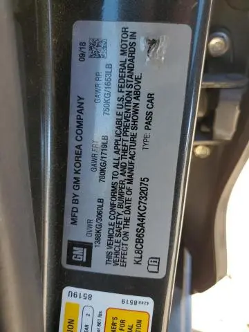 2019 CHEVROLET SPARK LS  