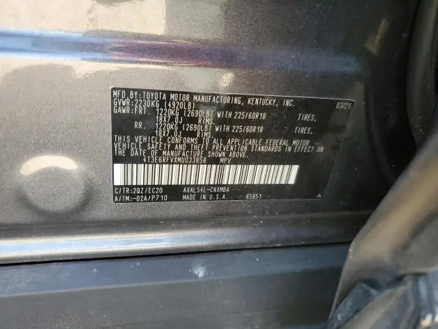 2021 TOYOTA RAV4 XSE  