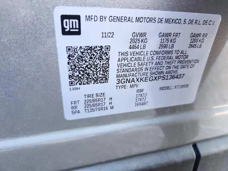 2023 CHEVROLET EQUINOX LT  