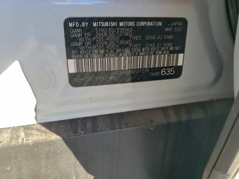 2022 MITSUBISHI OUTLANDER SE  