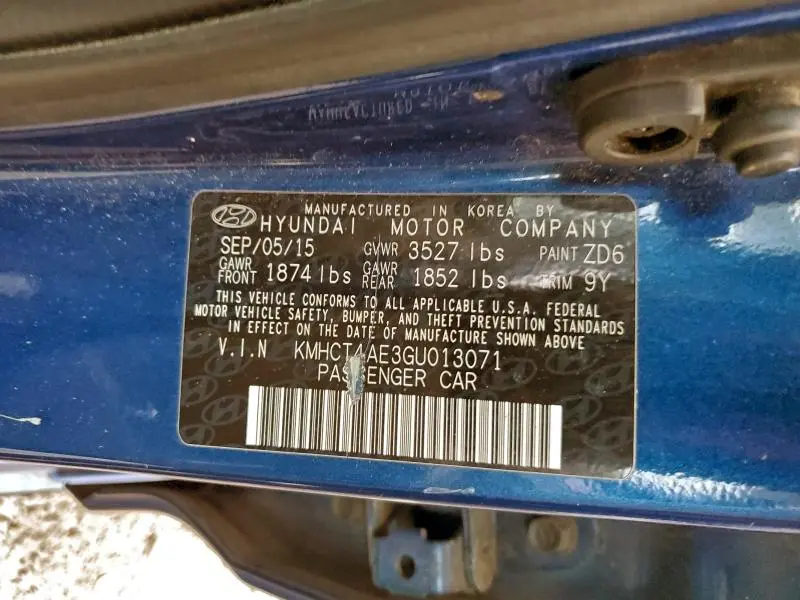 2016 HYUNDAI ACCENT SE  