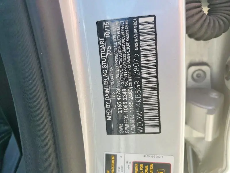 2016 MERCEDES-BENZ C 300 4MATIC  