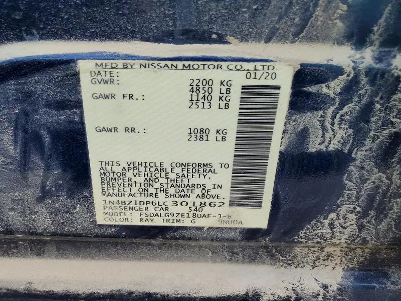2020 NISSAN LEAF SL PLUS  