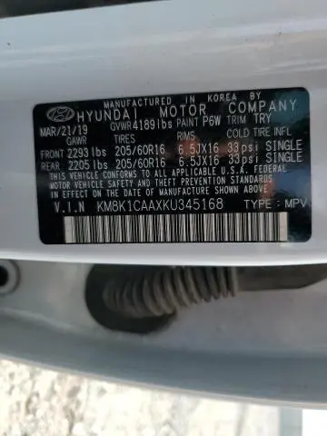 2019 HYUNDAI KONA SE  