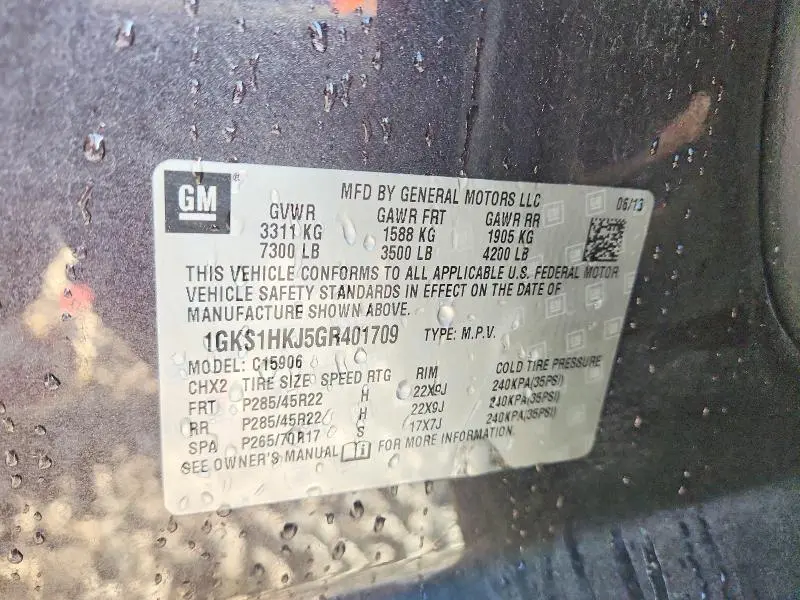 2016 GMC YUKON XL DENALI  