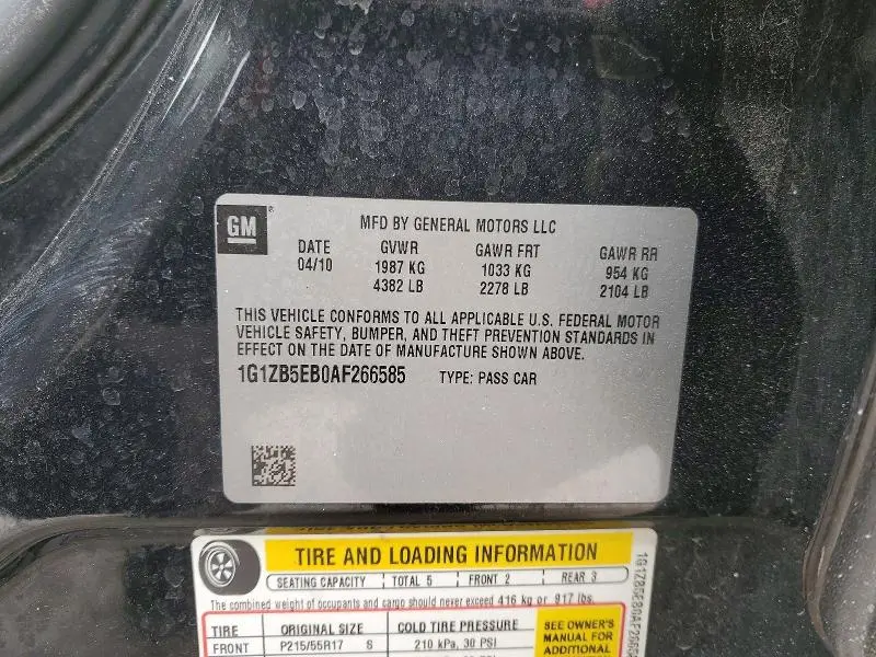 2010 CHEVROLET MALIBU LS  