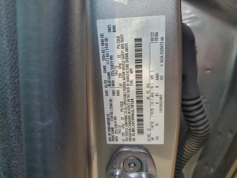 2022 LINCOLN CORSAIR RESERVE  