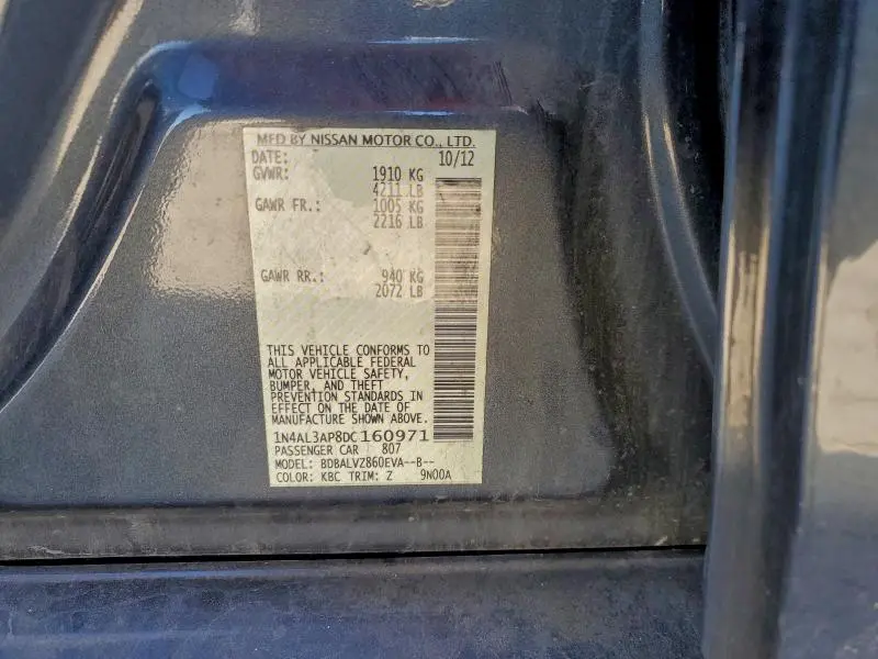 2013 NISSAN ALTIMA 2.5  