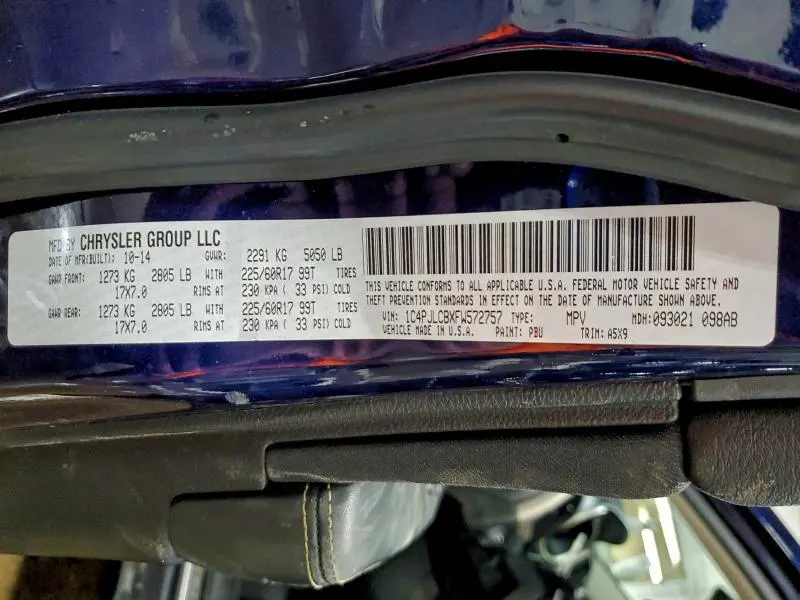 2015 JEEP CHEROKEE LATITUDE  