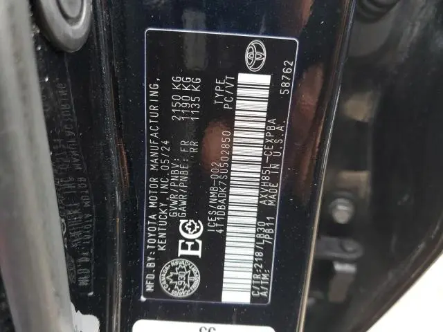 2025 TOYOTA CAMRY XSE  